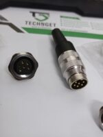 6 Pin Cable Connector Male/Female 6 Way (06-A) M16 - Image 4