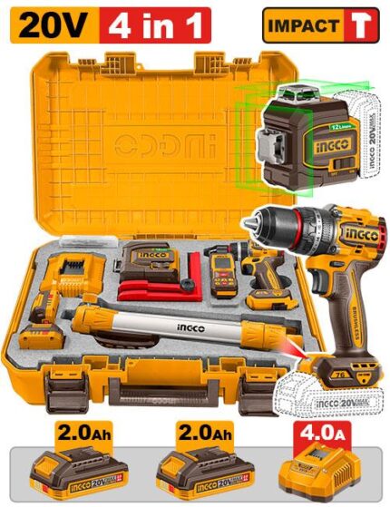 INGCO HLL260467 Cordless Combo Kit