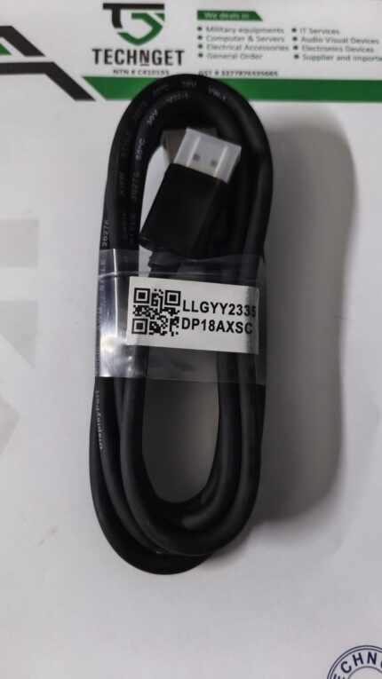 DisplayPort (DP) Cable 1.5 Meter High-Speed Display Cable – Imported