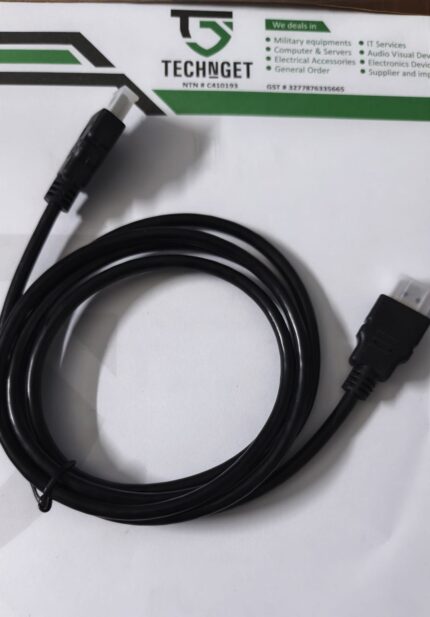 HDMI to HDMI Cable 1.5 Meter High-Speed Full HD & 4K – Imported