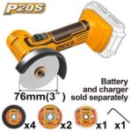 INGCO CAGLI7601 Cordless Mini Cut-Off Tool 20V Professional Power Tool