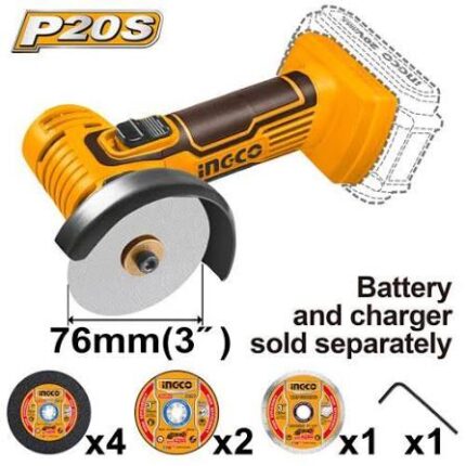 INGCO CAGLI7601 Cordless Mini Cut-Off Tool 20V Professional Power Tool