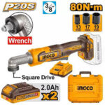 INGCO CAIWLI208 Cordless Angle Impact Wrench High Torque 20V Power Tool