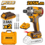 INGCO CIRLI2028 Cordless Impact Driver 20V High Torque Professional Power Tool