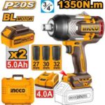 INGCO CIWLI20135 Cordless Impact Wrench 20V High Torque Power Tool
