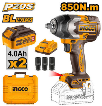 INGCO CIWLI2085 Cordless Impact Wrench 20V High Torque Power Tool