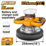 INGCO COPLI202548 Cordless Polisher 20V Professional Car Polishing Machine