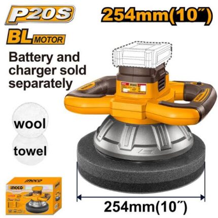 INGCO COPLI202548 Cordless Polisher 20V Professional Car Polishing Machine
