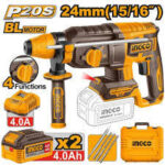 INGCO CRHLI202482 Cordless Rotary Hammer 20V Professional Power Tool
