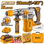 INGCO CRHLI202882 Cordless Rotary Hammer 20V Professional Power Tool
