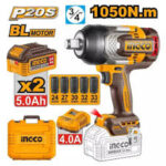 INGCO Cordless Impact Wrench CIWLI20105 20V Professional Heavy Duty Tool