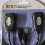USB Extender RJ45 Cable Adapter High-Speed USB Extension Over Network Cable