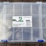 Transparent 18 Grid Plastic Component Storage Box / V275