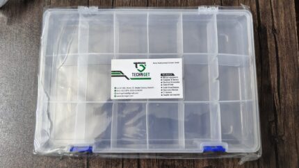 Transparent 18 Grid Plastic Component Storage Box / V275