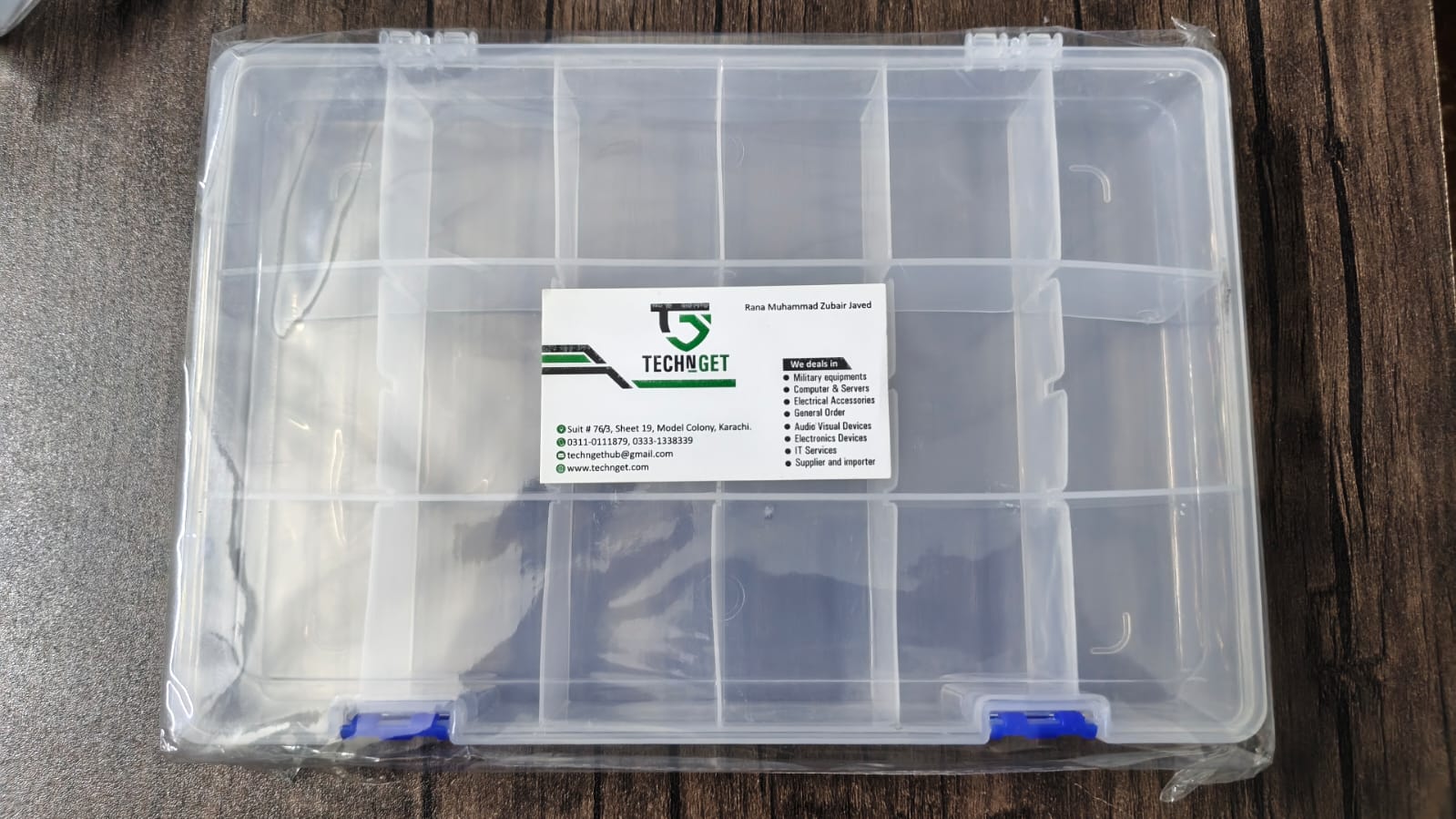 18 components Transparent 18 Grid Plastic Component Storage Box / V275 - Image 1