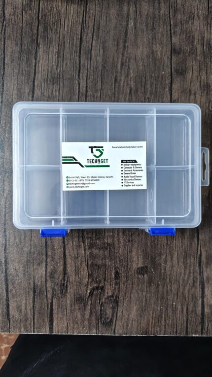 Transparent 8 Grid Plastic Component Storage Box / V200