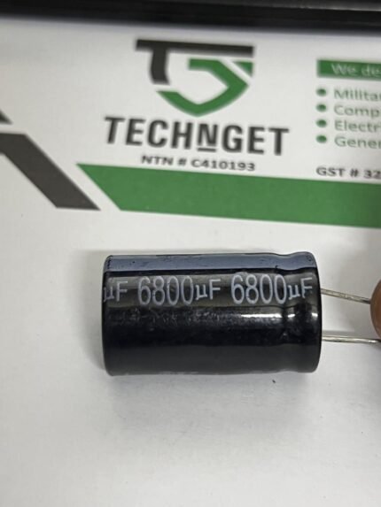 25V 6800µF DIP Electrolytic Capacitor – Radial Through-Hole Type