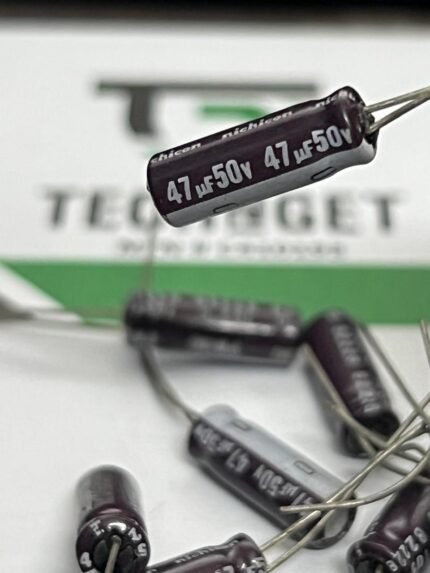47µF 50V DIP Electrolytic Capacitor – Radial Through-Hole