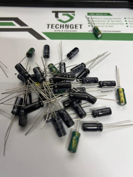 50V 22µF DIP Electrolytic Capacitor – Radial Through-Hole Type